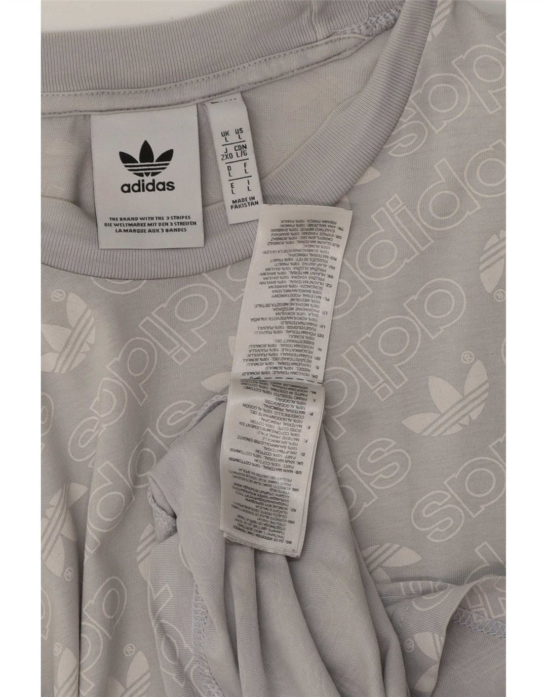 Camiseta Adidas Masculina Graphic Top Grande Algodão Azul