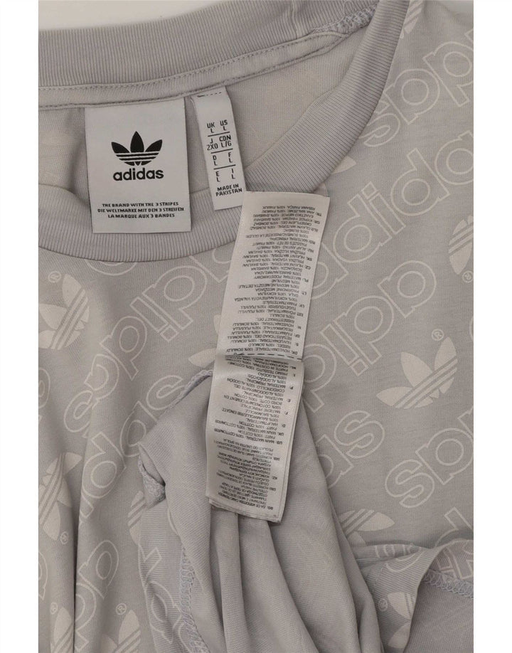 Camiseta Adidas Masculina Graphic Top Grande Algodão Azul