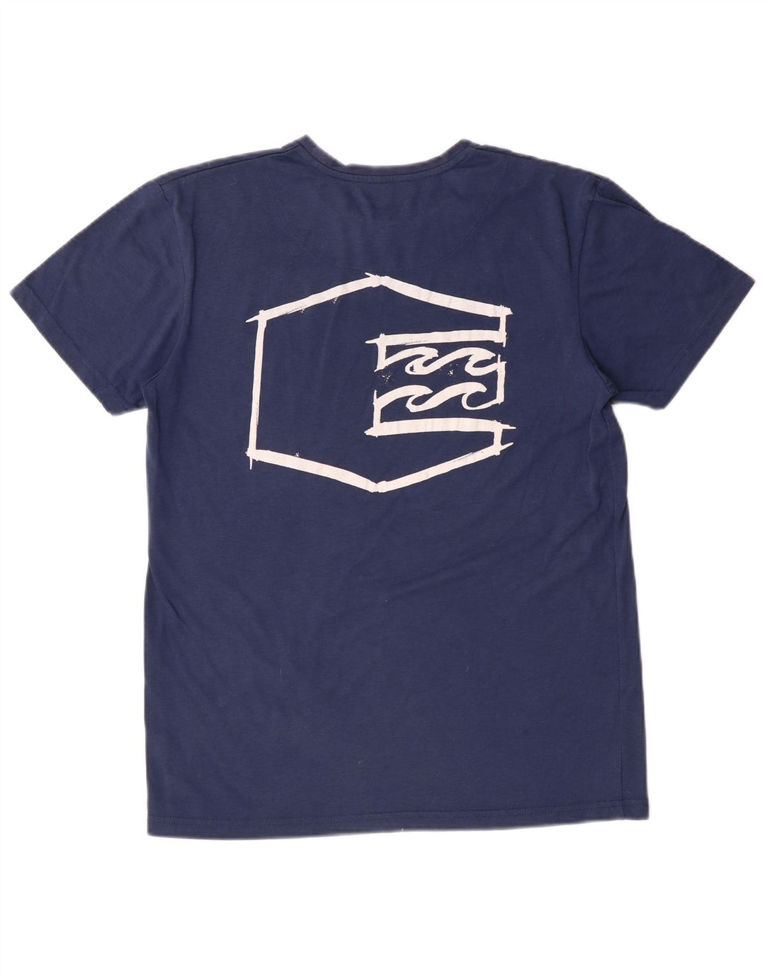 Camiseta feminina gráfica BILLABONG Reino Unido 14 poliéster azul marinho médio