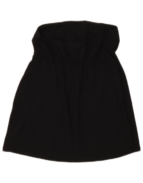 Benetton Crop Strapless Top Feminino Reino Unido 8 Pequeno Preto