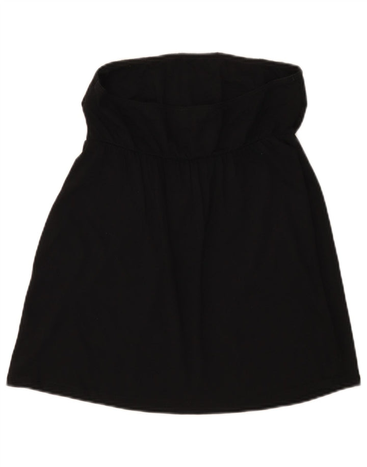 Benetton Crop Strapless Top Feminino Reino Unido 8 Pequeno Preto