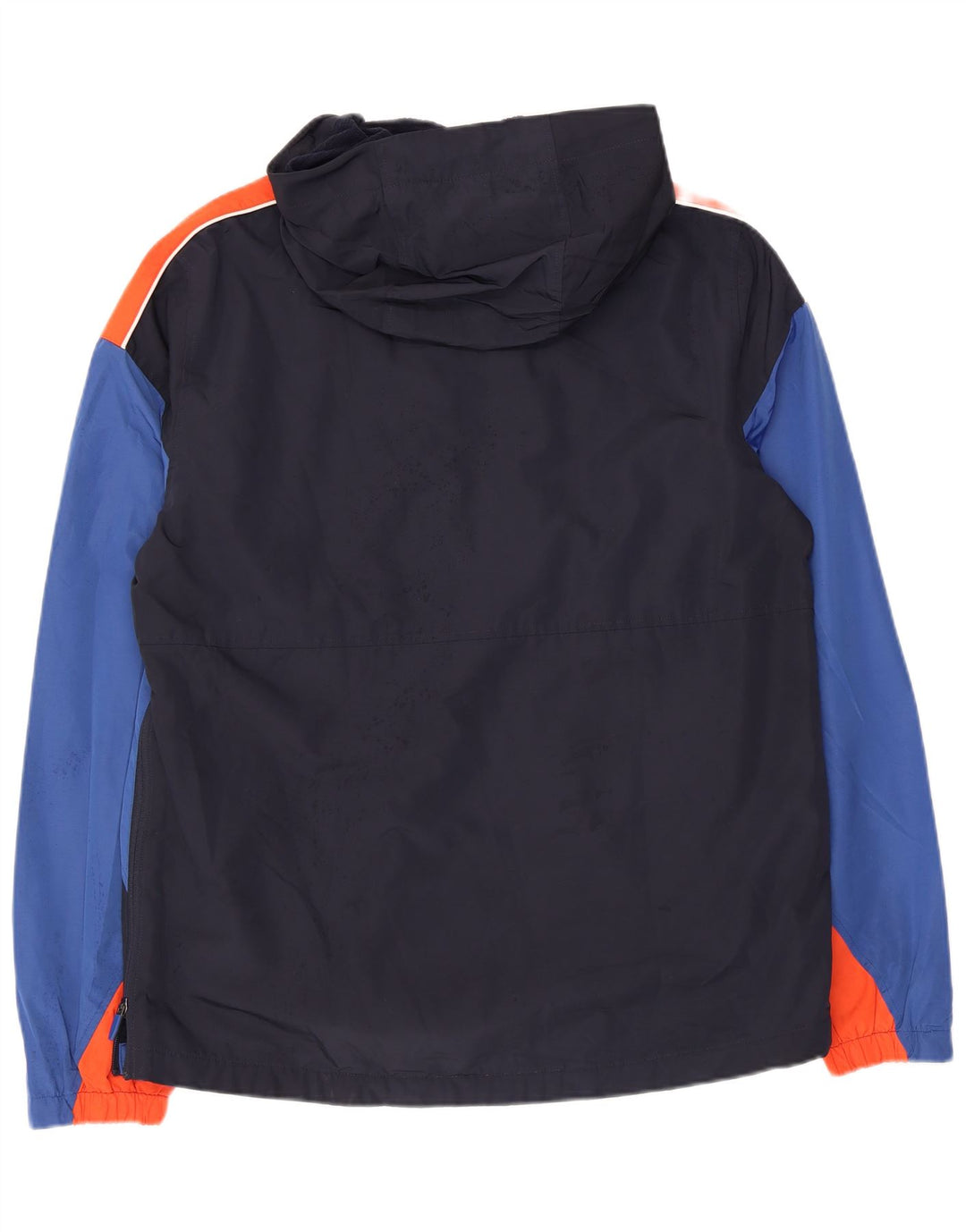 Jaqueta anorak masculina SUPERDRY com capuz Reino Unido 38 bloco colorido azul marinho médio