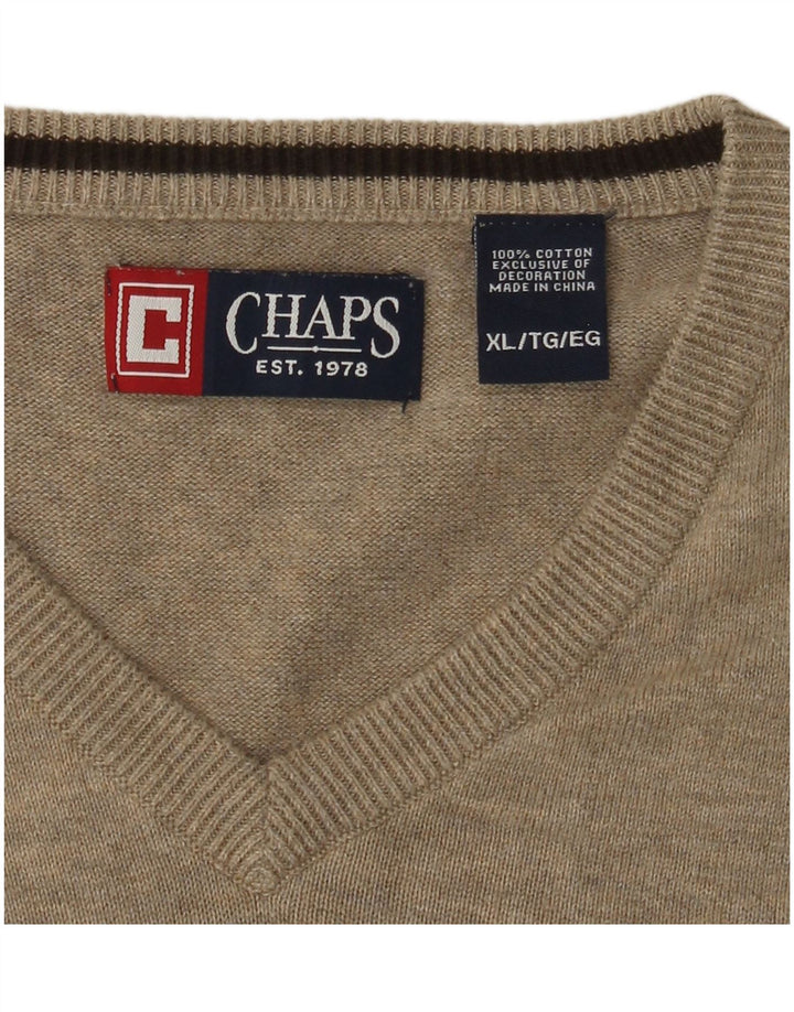 Regata feminina CHAPS com colete UK 18 XL algodão bege