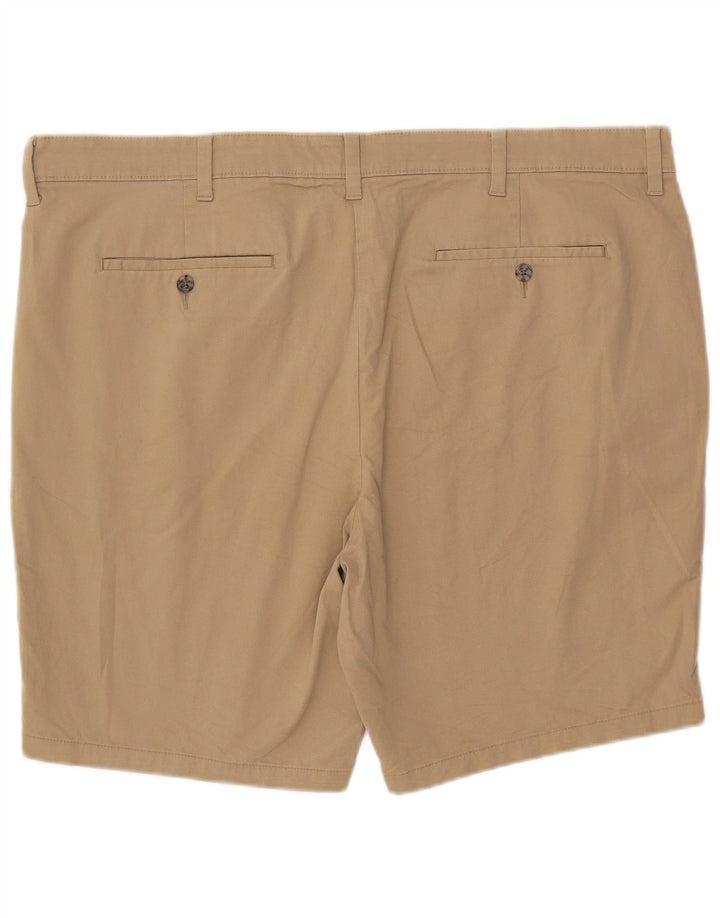 Shorts chino masculino Marks & Spencer W44 2XL algodão bege