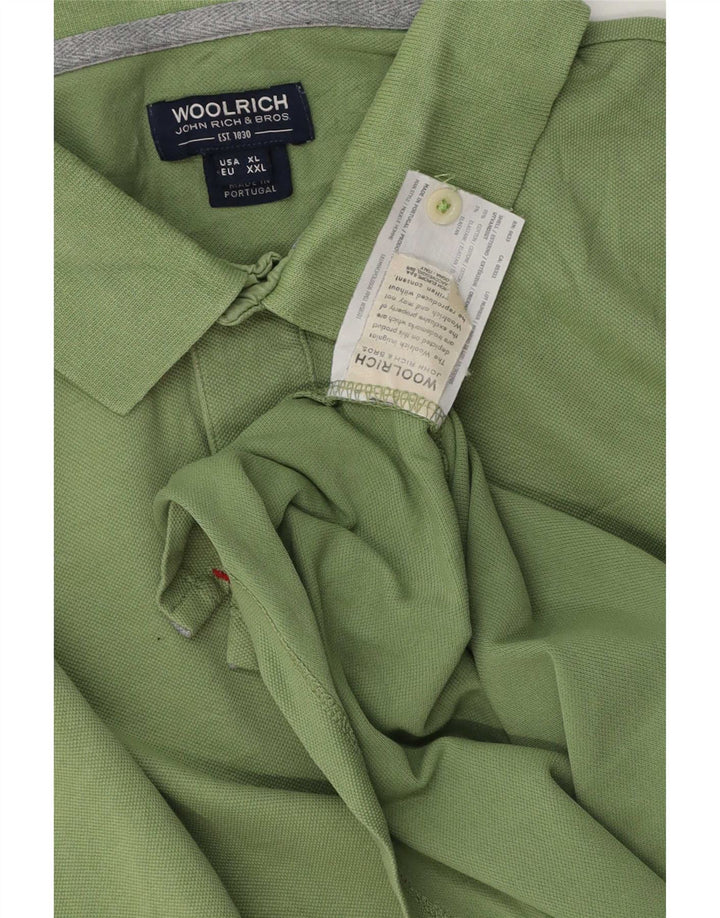 Camisa polo masculina Woolrich XL algodão verde