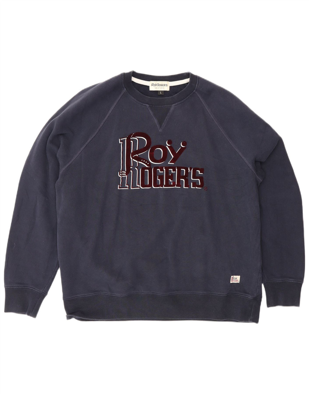 Roy Rogers moletom gráfico masculino jumper grande algodão azul marinho