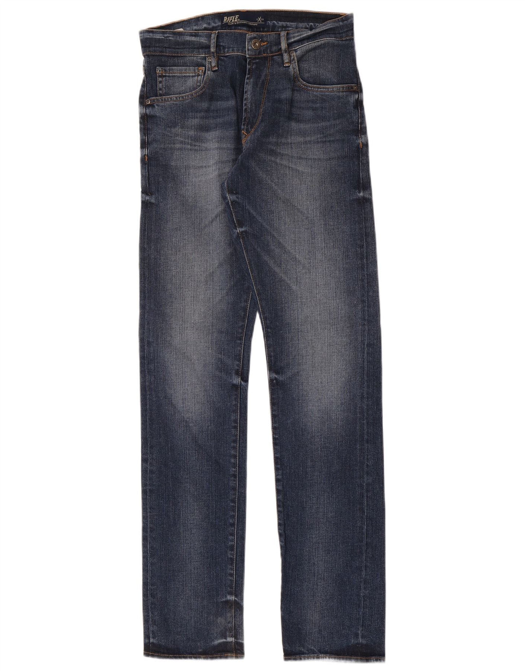 Rifle Masculino Slim Jeans W28 L34 Azul Algodão