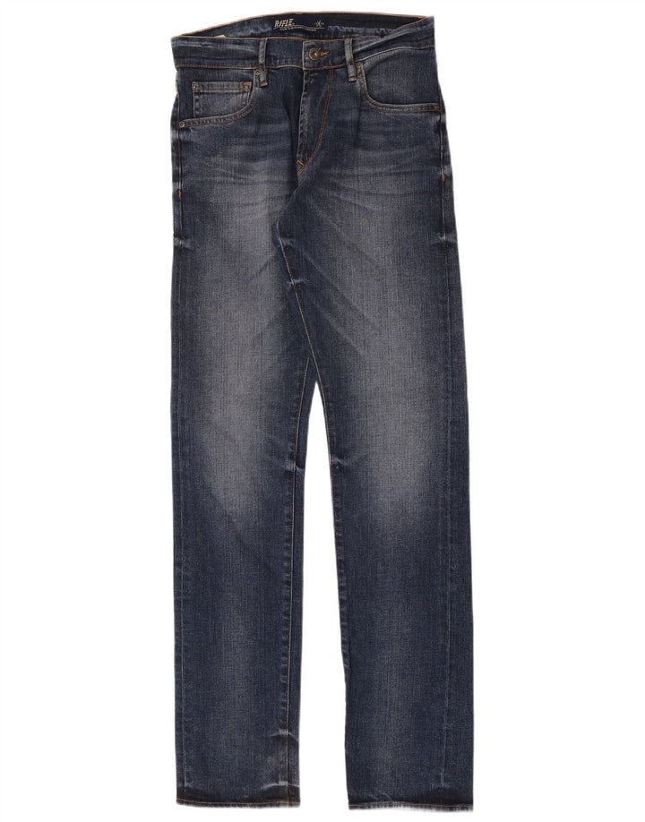Rifle Masculino Slim Jeans W28 L34 Azul Algodão