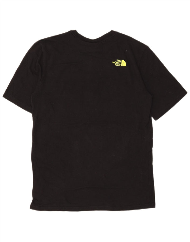 Camiseta gráfica masculina The North Face Top médio algodão preto