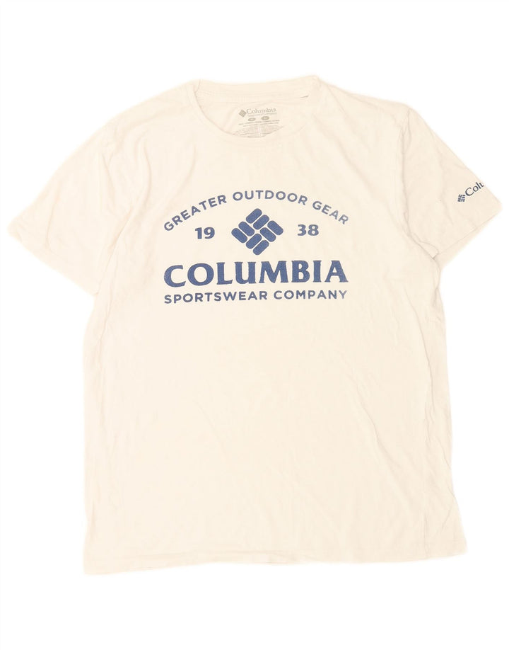 Camiseta Columbia Masculina Graphic Top Médio Algodão Branco