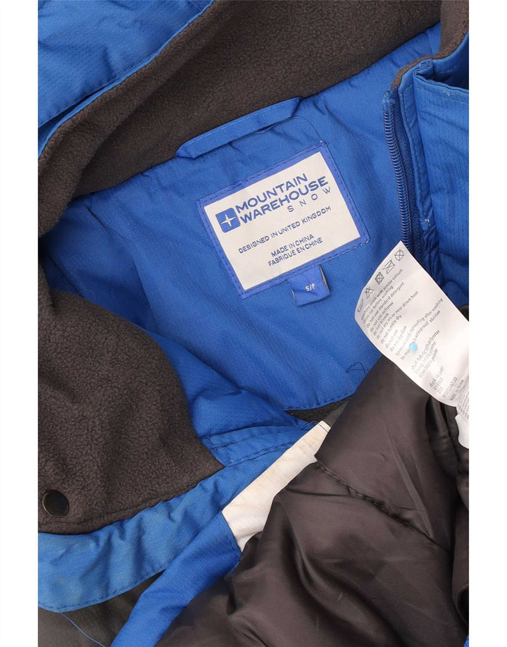 Jaqueta de esqui masculina com capuz Mountain Warehouse UK 36 Small Blue Colourblock