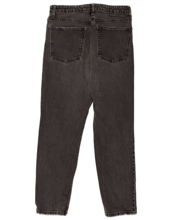 Zara Jeans Cônicos Femininos EU 40 Médio W30 L26 Cinza