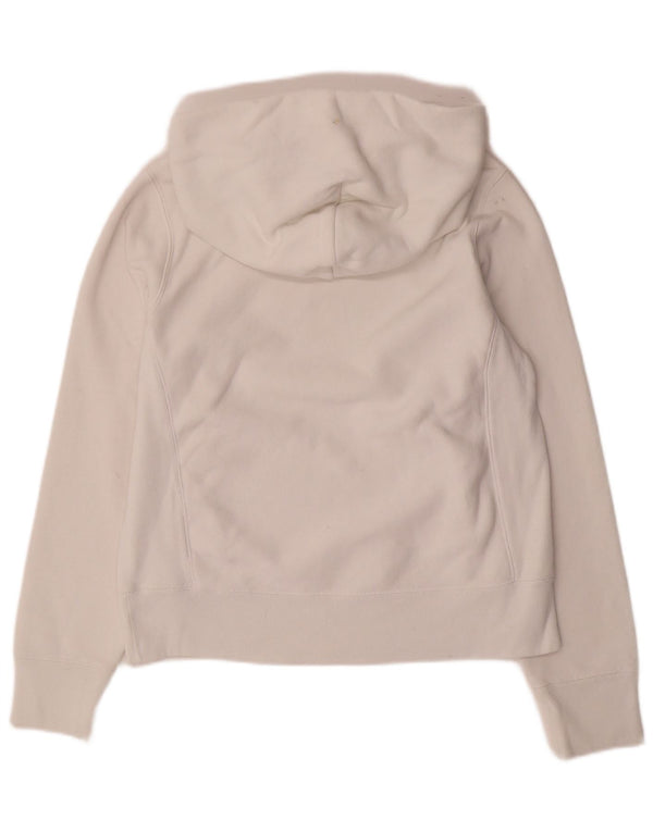 Jumper feminino com capuz gráfico Champion Reverse Weave Reino Unido 10 pequeno branco