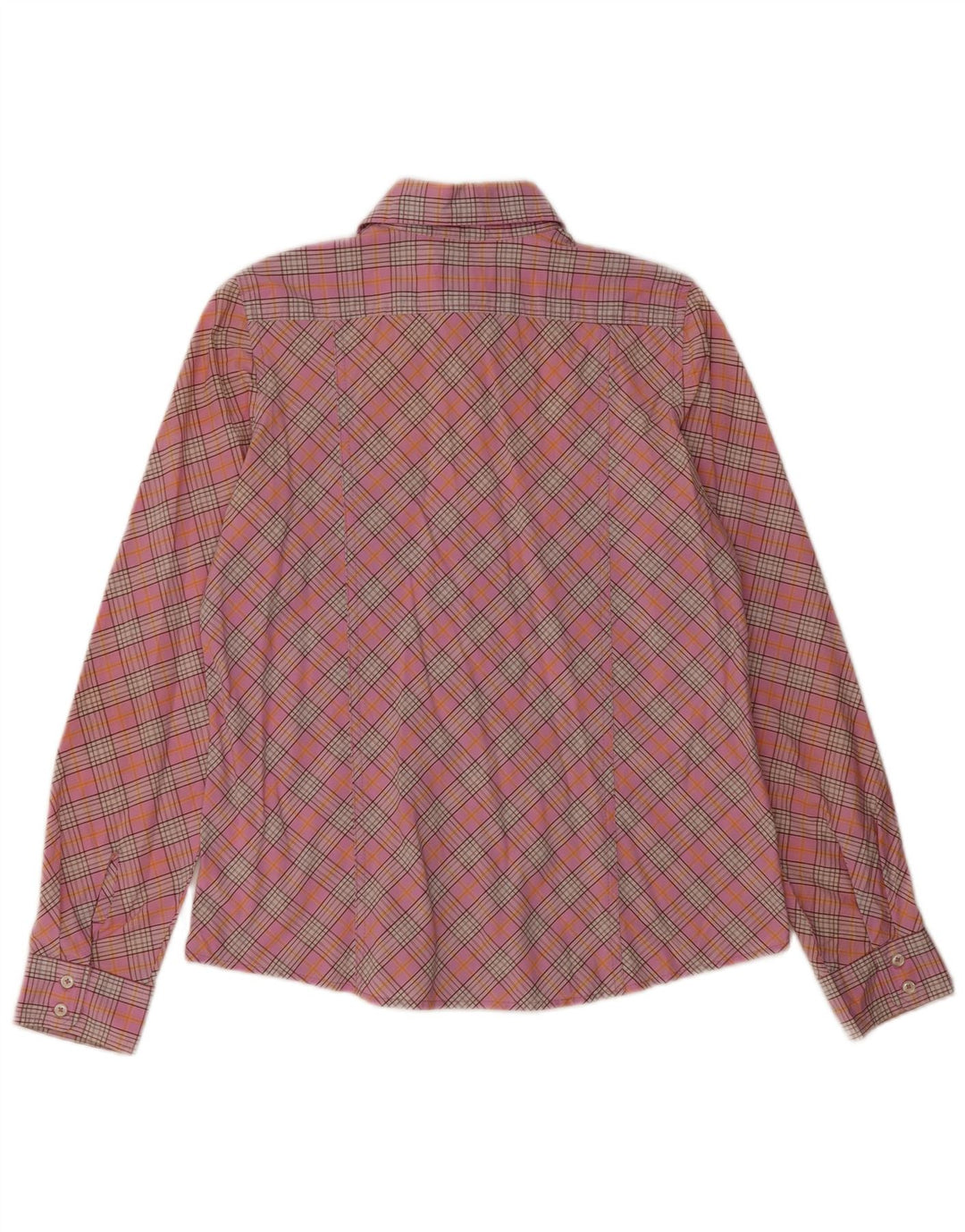 Camisa feminina Marlboro Classics EU 40 algodão xadrez rosa médio