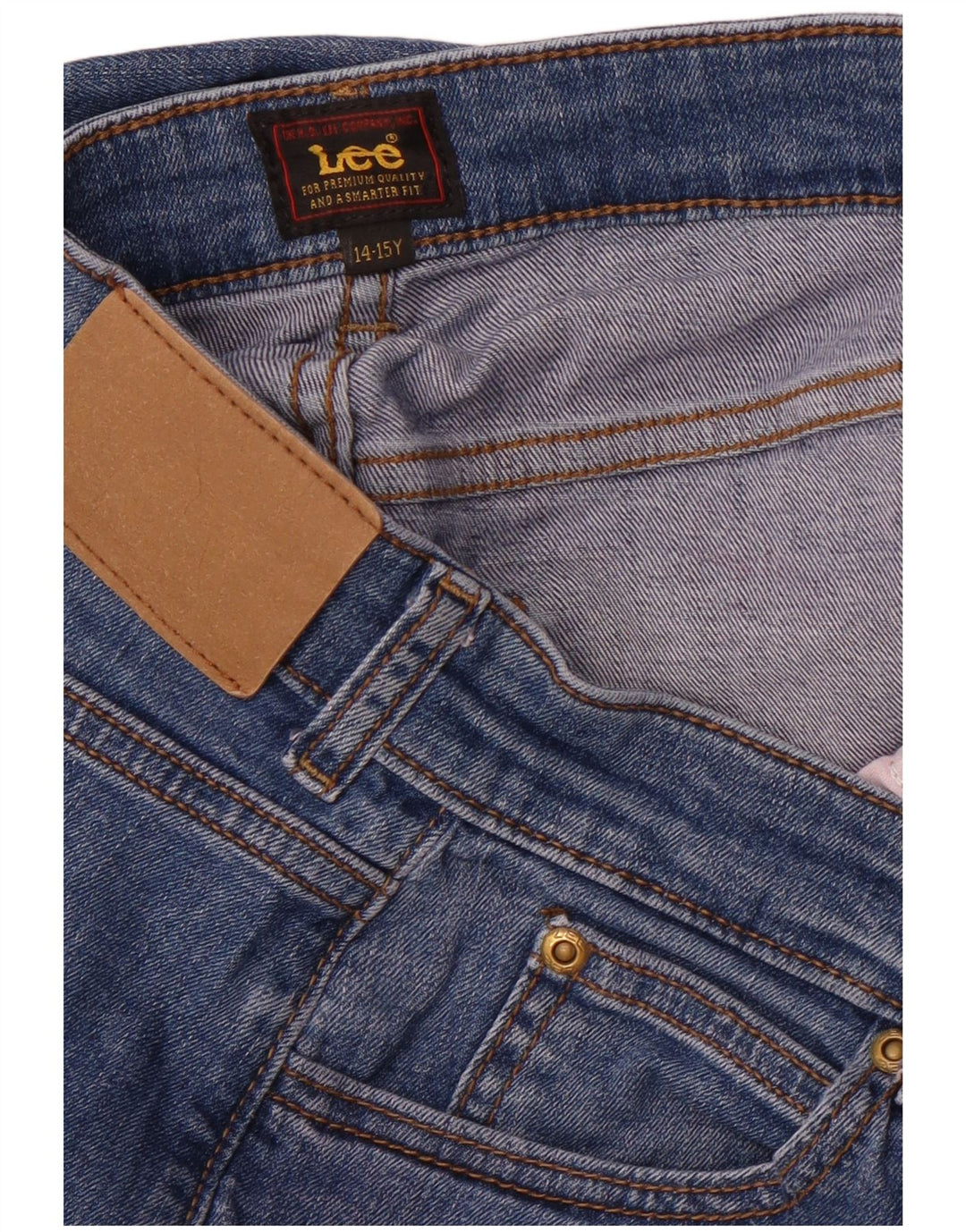 LEE Girls Jeans retos 14-15 anos W30 L29 algodão azul