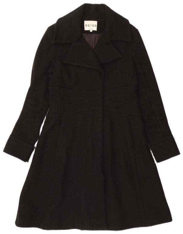 Sobretudo feminino Reiss UK 14 grande lã preta