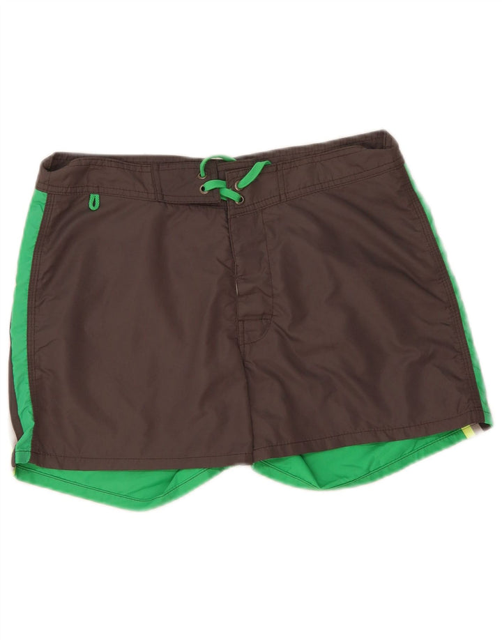 Shorts de natação masculino Sundek poliéster colorblock cinza médio