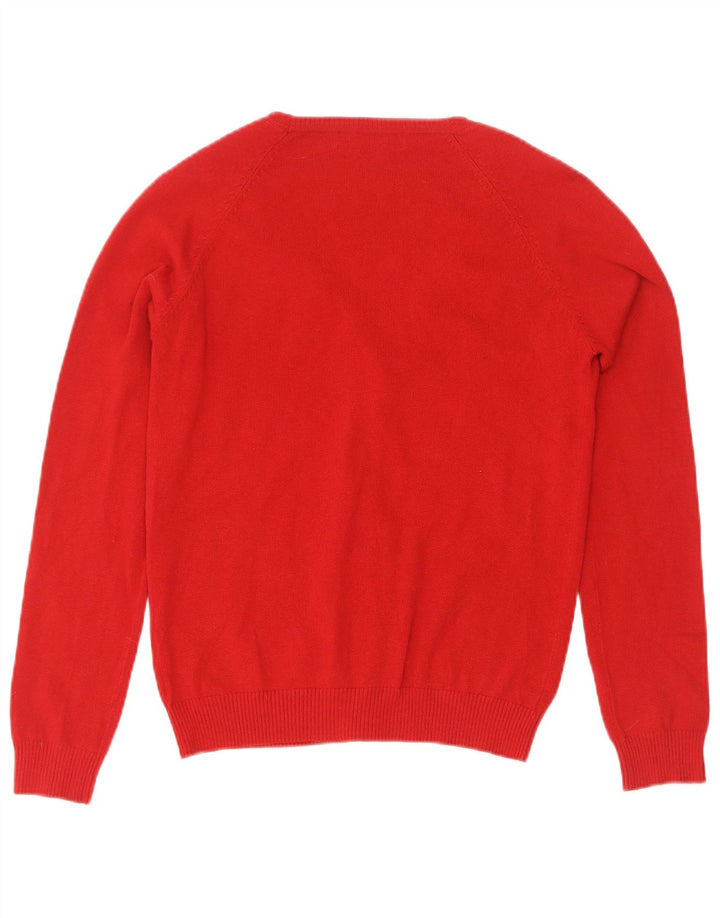 Suéter cardigã feminino Zara Reino Unido 14 grande vermelho