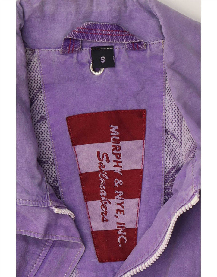 Jaqueta bomber feminina Murphy & Nye Sailmakers Reino Unido 10 pequena roxa