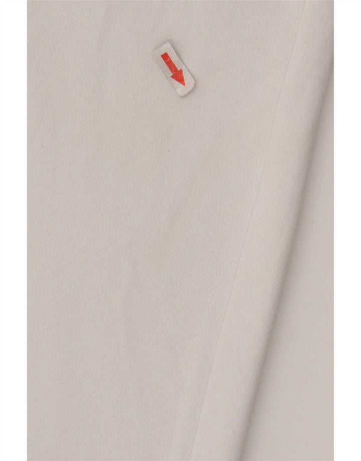 Calça de treino feminina Kappa Joggers UK 12 médio branco