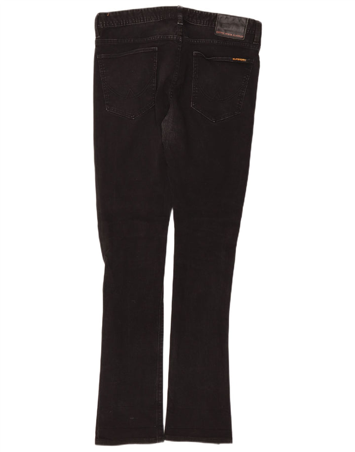 Jeans Superdry Masculino Slim W34 L34 Algodão Preto