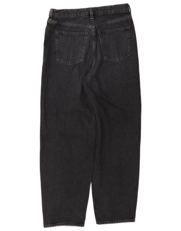 Calça jeans feminina cintura alta cônica Cos W26 L27 algodão cinza