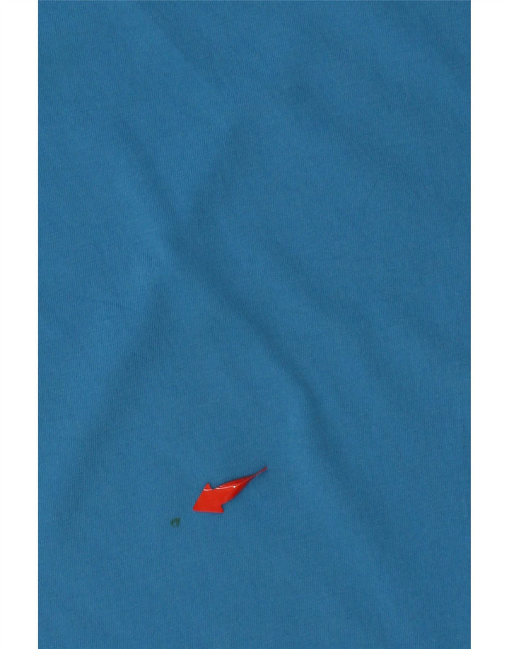 Camiseta masculina PUMA com estampa gráfica pequena de algodão azul