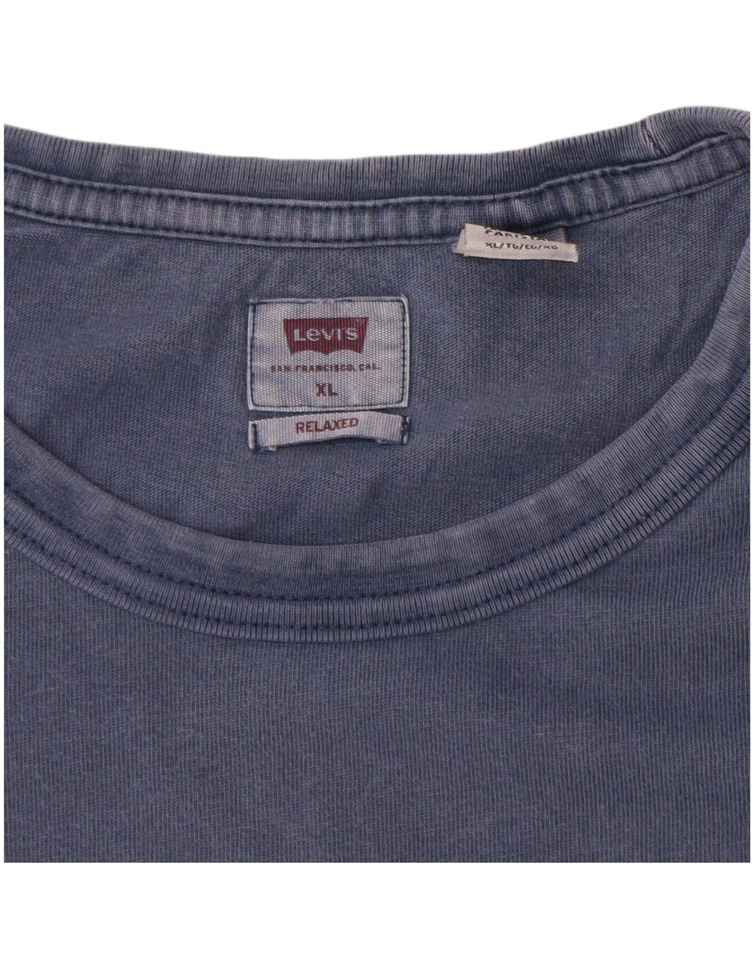 Camiseta masculina de ajuste relaxado LEVI'S XL azul