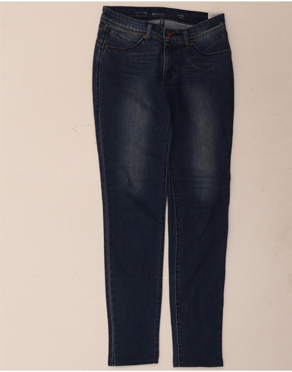 Calça jeans feminina Levi's Demi Curve Mid Rise Skinny W26 L29 Azul Marinho Algodão
