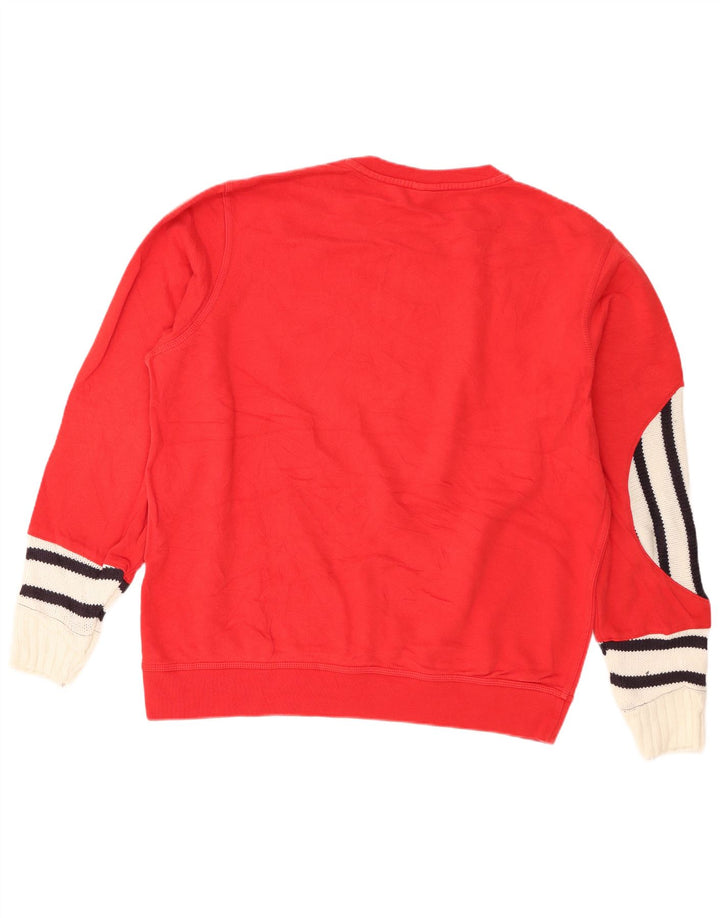 Moletom masculino Nike Jumper XL vermelho colorblock algodão