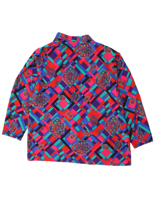 Linea Cardigan Longline Feminino UK 20 2XL Multicolorido Geométrico