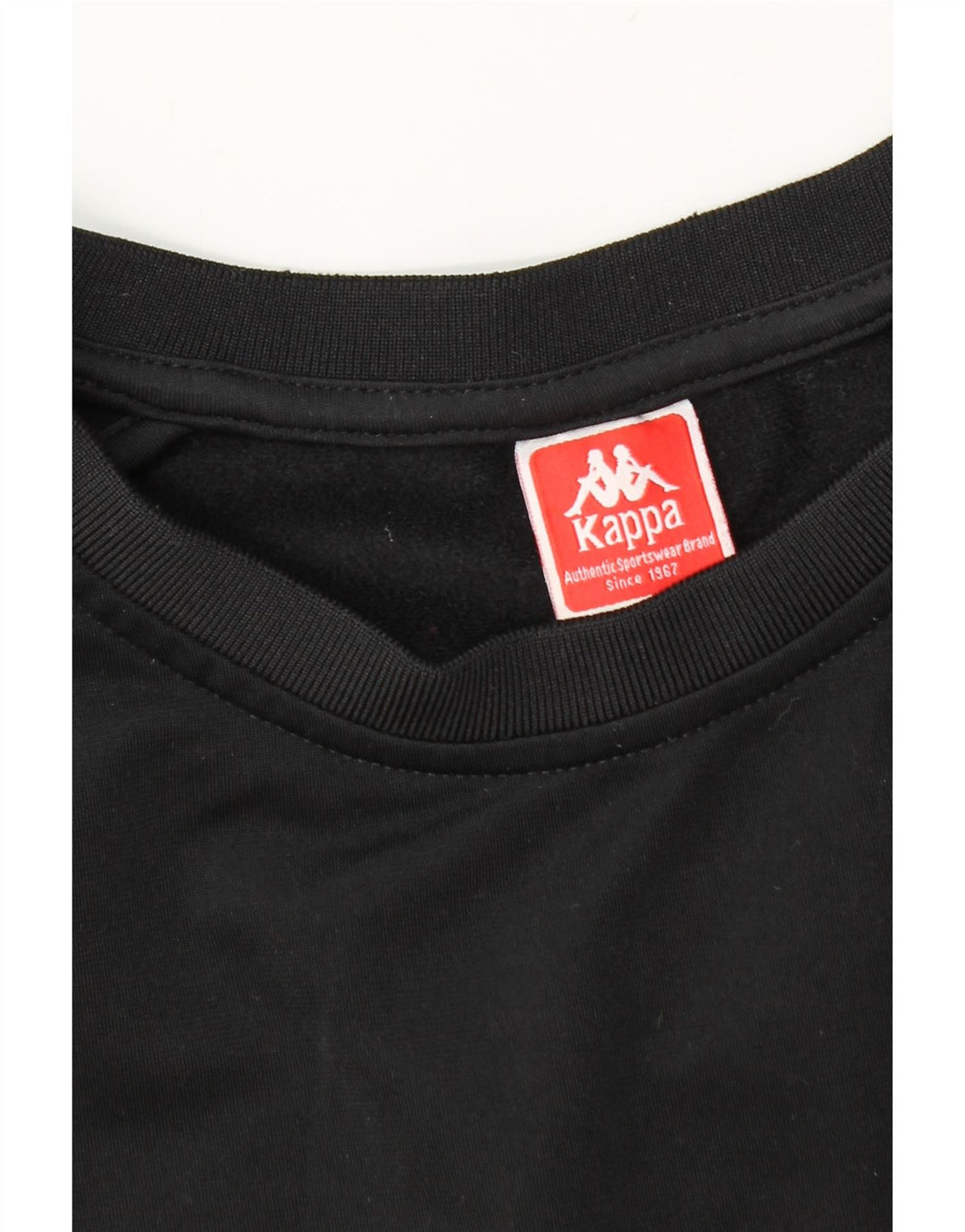 Kappa moletom gráfico masculino jumper médio preto poliéster