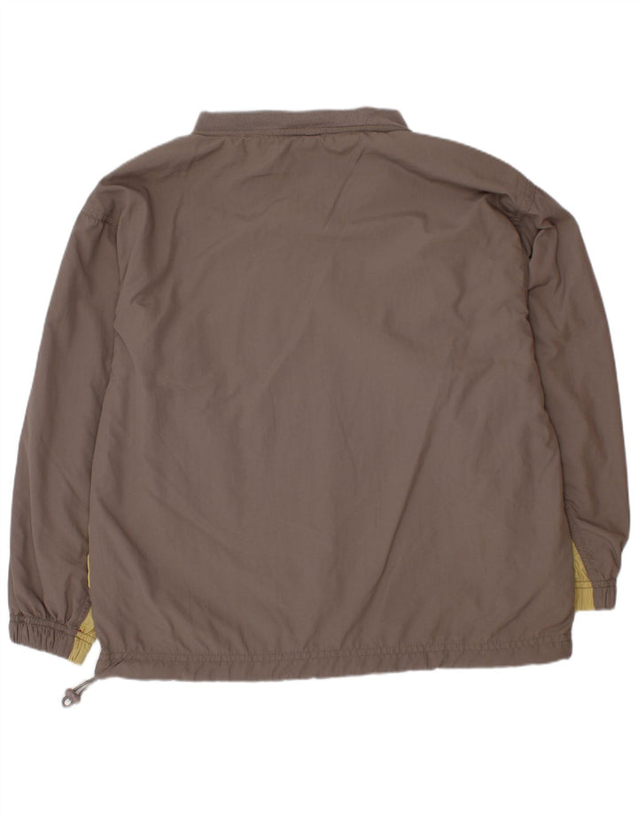 Top de treino Reebok Boys Graphic Pullover 9-10 anos cinza colorblock