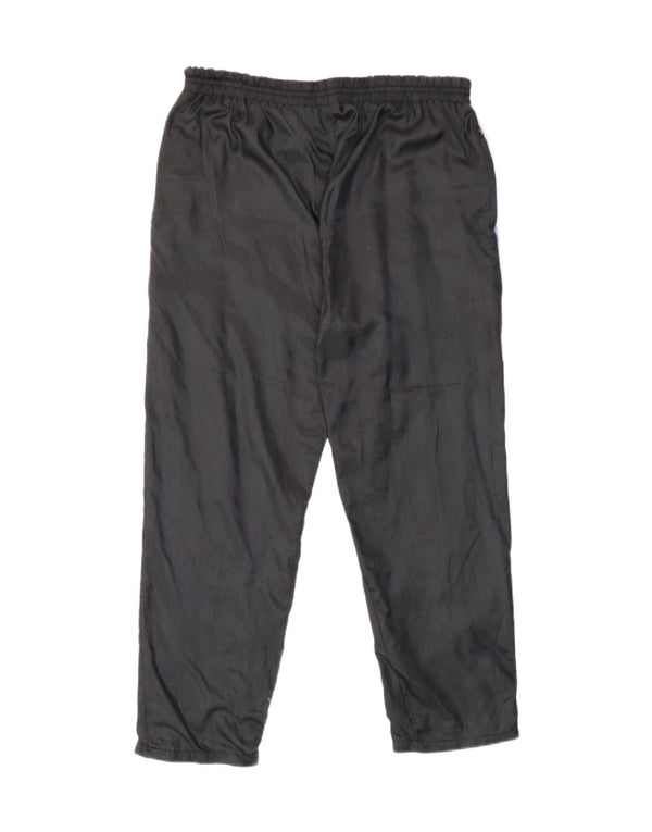 Calça de treino masculina vintage joggers médio preto colorblock poliamida