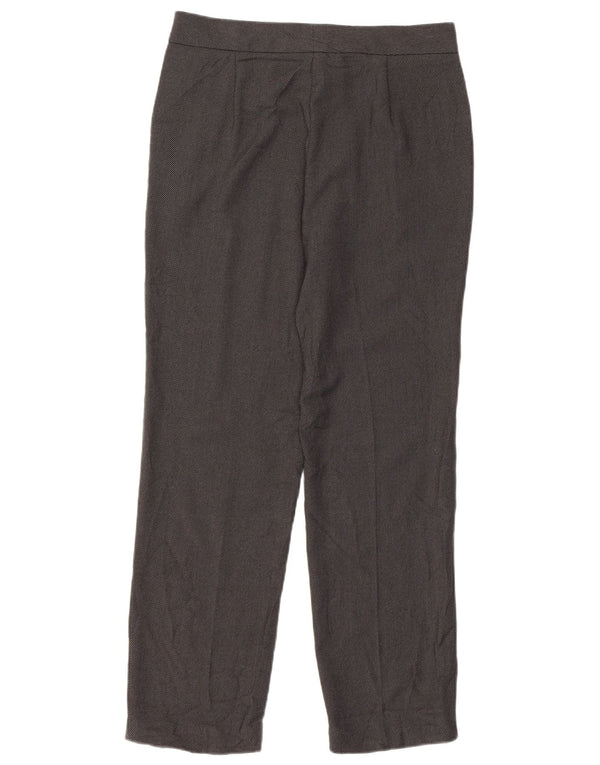 Marks & Spencer Womens Straight Suit Trousers UK 8 Small W28 L27 Grey