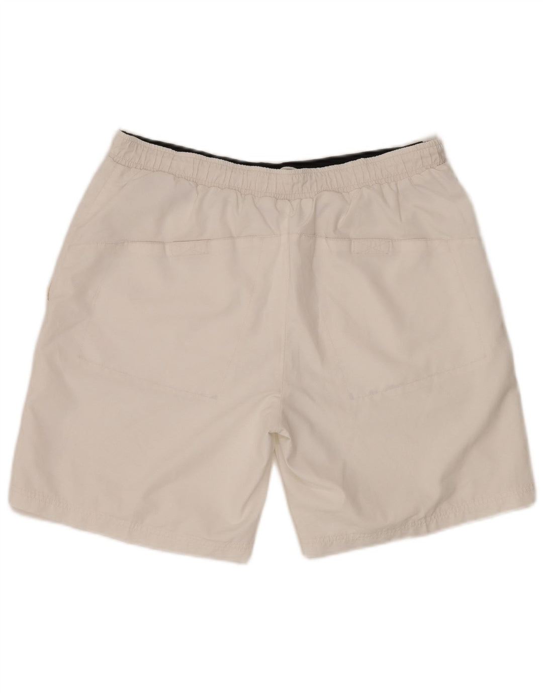 Shorts esportivos masculinos VINTAGE grande poliéster branco