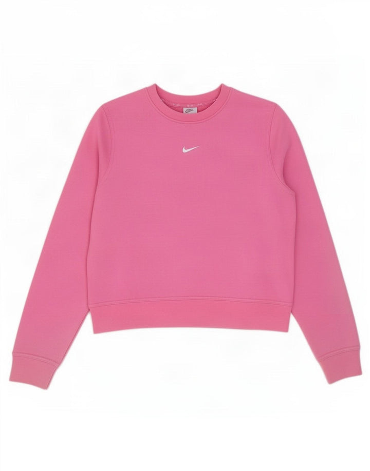 Moletom Nike Dri Fit Oversized Jumper UK 10 Pequeno Poliéster Rosa