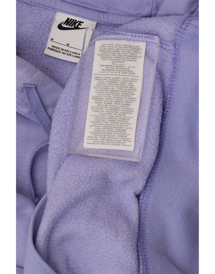 NIKE Mens Hoodie Jumper Médio Roxo Algodão