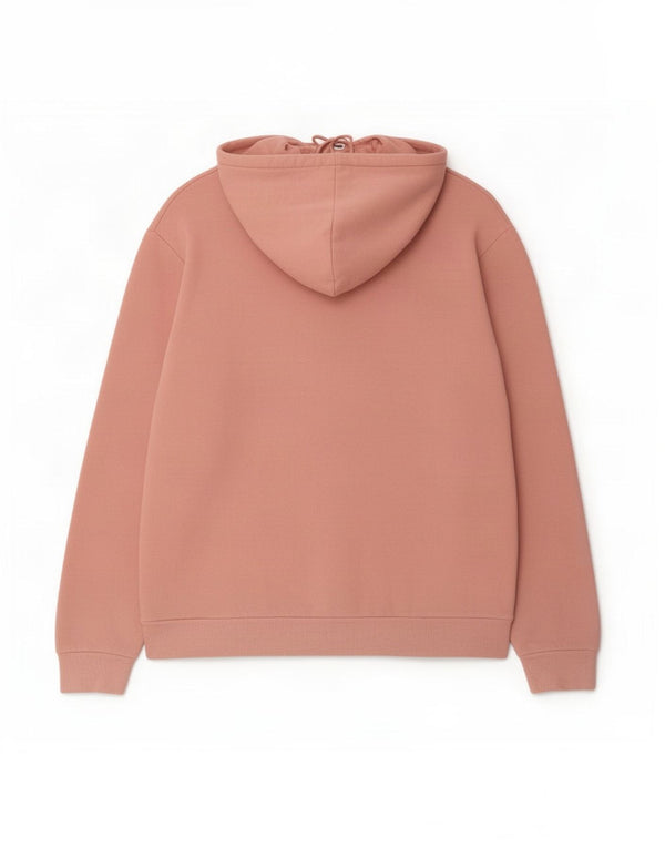 Zara Mens Hoodie Jumper XL Algodão Rosa