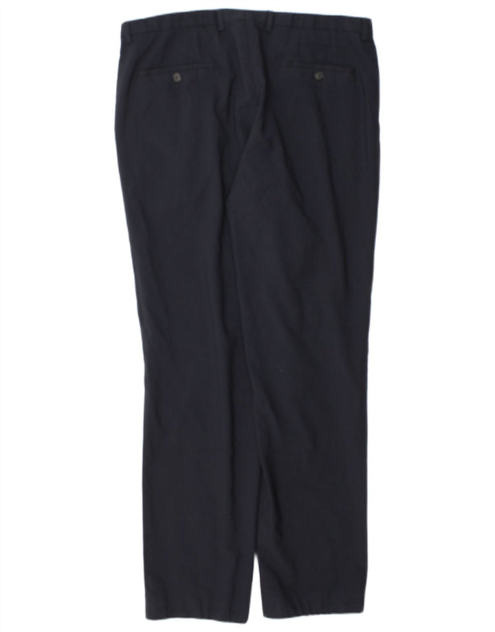 Hugo Boss Mens Slim Suit Calça W34 L31 Azul Marinho