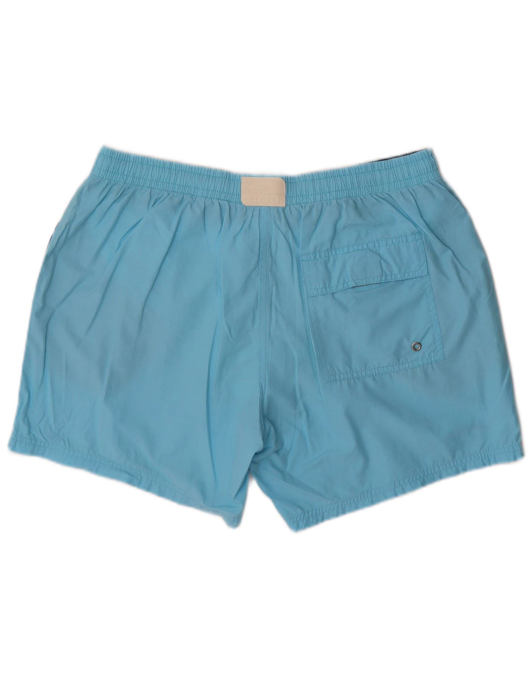 Shorts de natação masculino Lacoste tamanho 7 2XL algodão azul