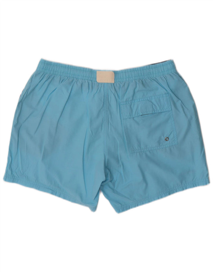 Shorts de natação masculino Lacoste tamanho 7 2XL algodão azul
