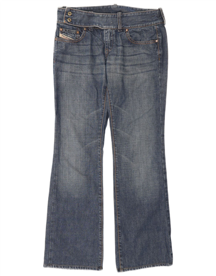 Diesel feminino bootcut jeans W27 L30 azul algodão
