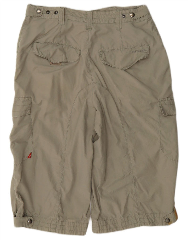 Animal Mens Cargo Shorts Pequeno W29 Algodão Cáqui
