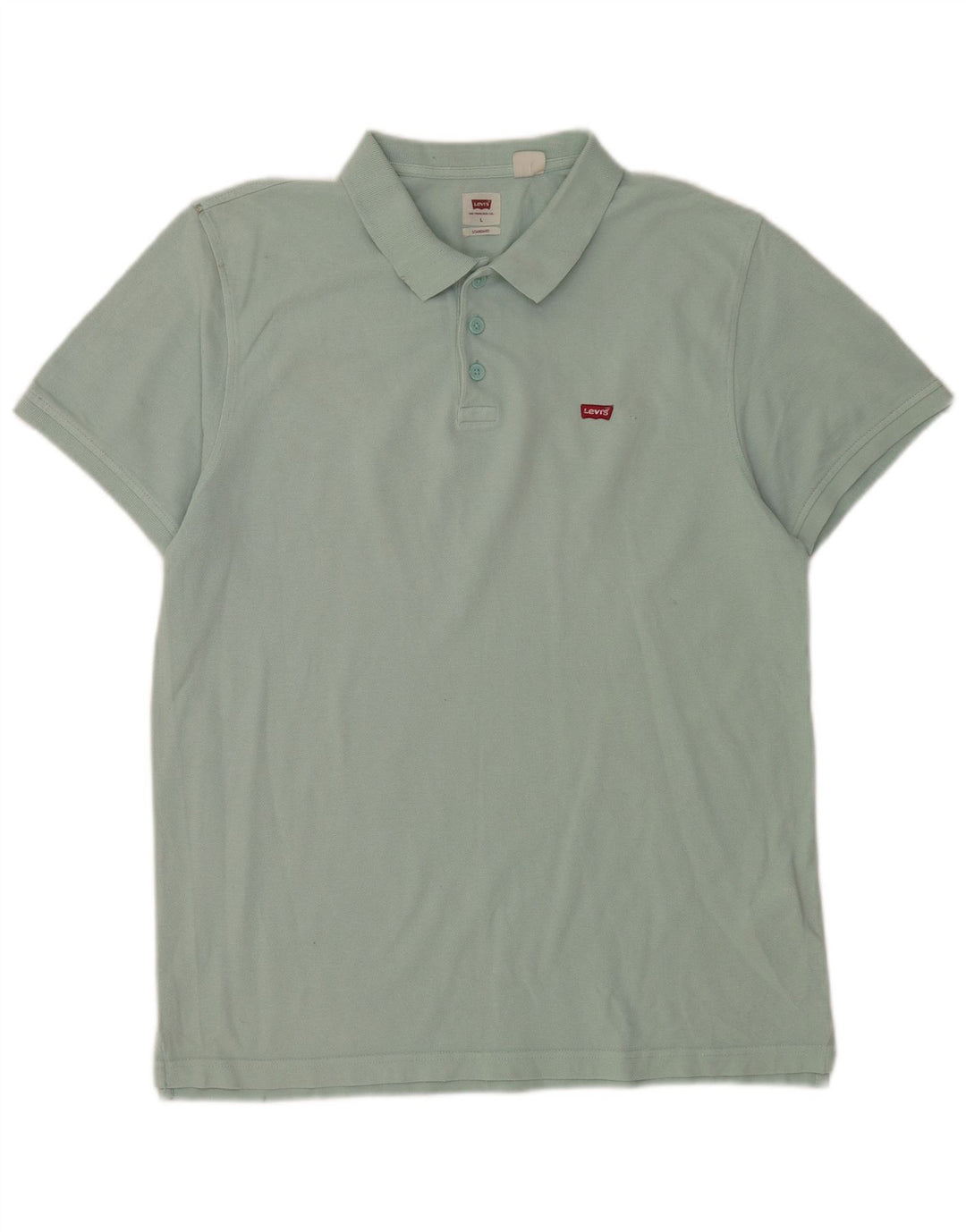 Camisa polo masculina Levi's Standard Fit grande algodão verde