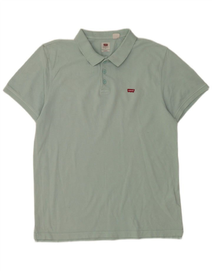 Camisa polo masculina Levi's Standard Fit grande algodão verde