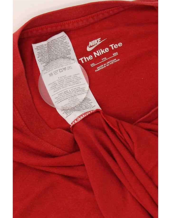 Camiseta masculina Nike Top 2XL algodão vermelho