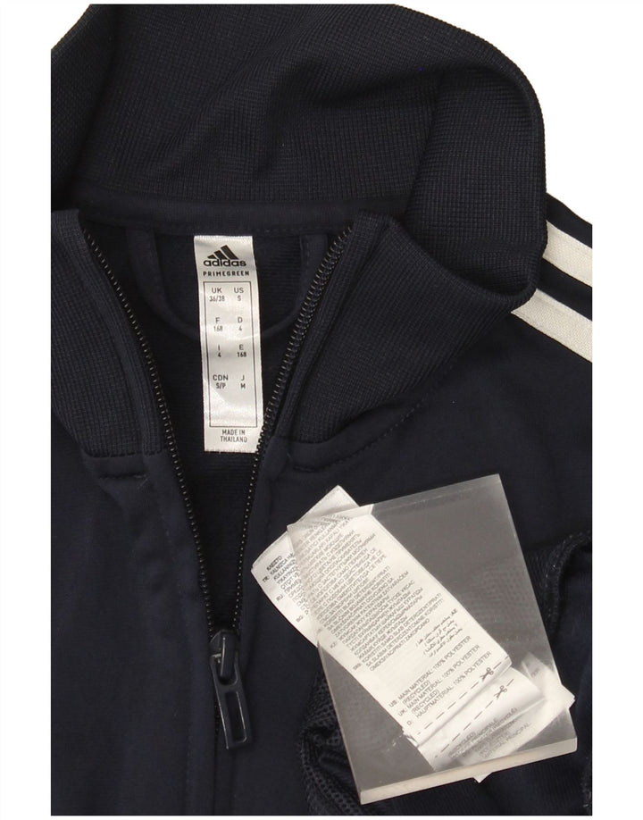 Adidas Mens Tracksuit Top Jacket UK 36/38 Pequeno Azul Marinho Poliéster