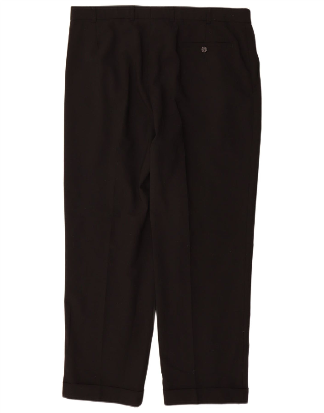 Calça masculina Marks & Spencer com pegged terno W36 L29 poliéster preto