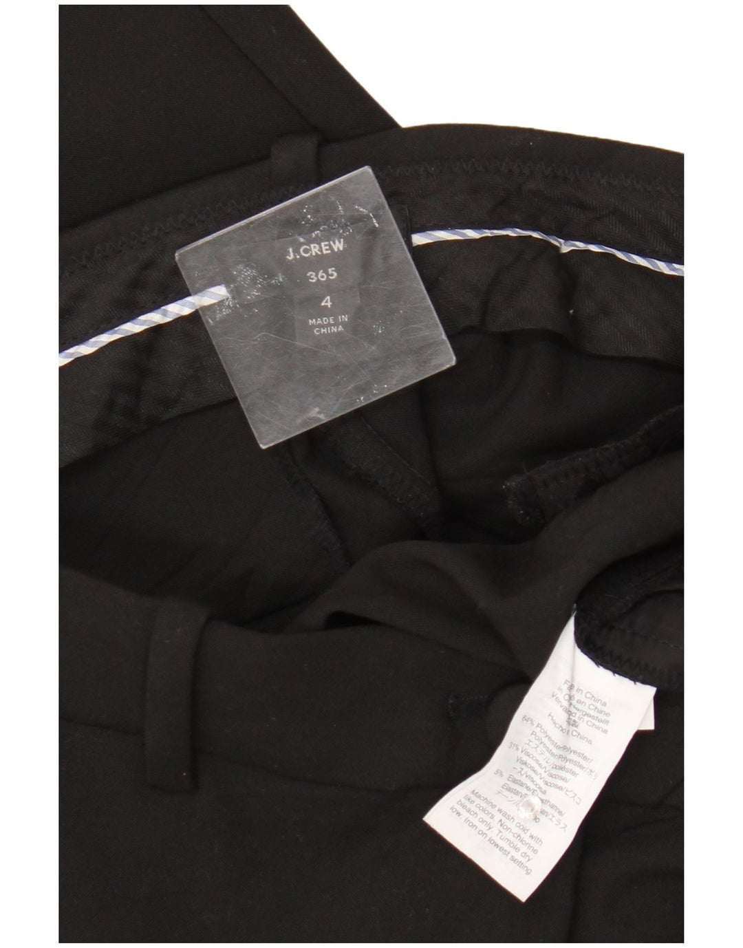 J. Crew Calça Chino Feminina 365 Reta US 4 Pequena W28 L30 Preta